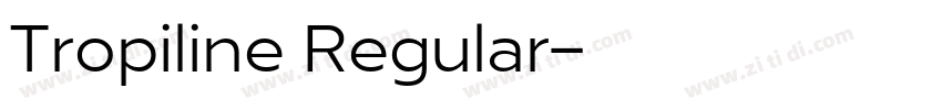 Tropiline Regular字体转换